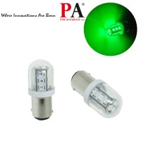 PA 1142 Ba15d 15 SMD 9-32V Super Green Garboad LED Boat Drain Plug Navigation Marine light